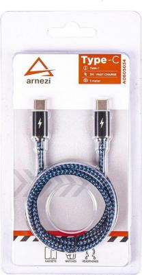 Датакабель Зарядный Type C/Type C В Оплетке, Поддерживает Быструю Зарядку A0605034 арт. A0605034 – фото 1