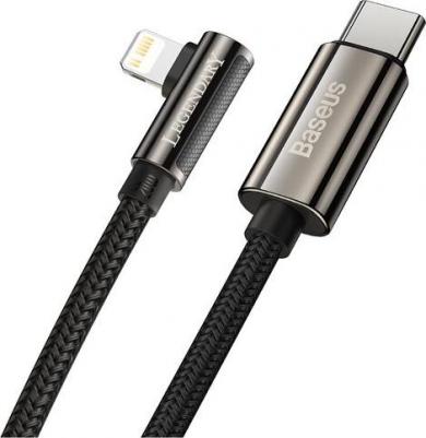 Аксессуар Bright Mirror 3-in-1 Retractable Lightning - USB Type-C 1m 100W Blue – фото 1