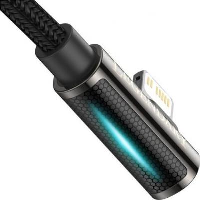 Аксессуар Bright Mirror 3-in-1 Retractable Lightning - USB Type-C 1m 100W Blue – фото 2
