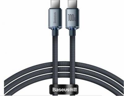 Аксессуар Crystal Shine Series USB Type-C - USB Type-C 100W 1.2m Black CAJY000601 – фото 10