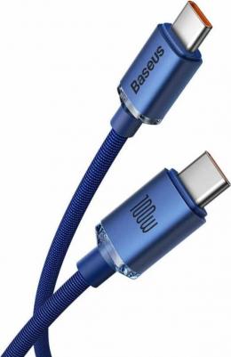 Аксессуар Crystal Shine Series USB Type-C - USB Type-C 100W 2m Blue CAJY000703 – фото 3