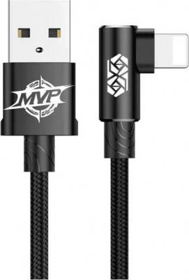Аксессуар MVP 2 Elbow-Shaped USB - Lightning 2.4A 2m Black CAVP000101 – фото 2