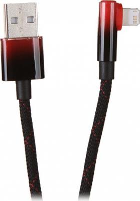 Аксессуар MVP 2 Elbow-Shaped USB - Lightning 2.4A 2m Black-Red CAVP000120 – фото 1
