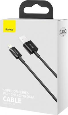 Аксессуар Superior USB - Lightning 2.4A 1m Black CALYS-A01
