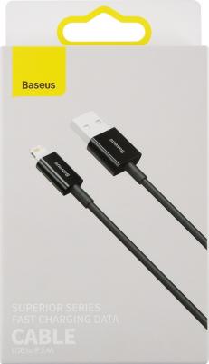 Аксессуар Superior USB - Lightning 2.4A 1m Black CALYS-A01 – фото 2