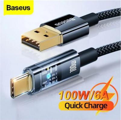 Автоматическое отключение питания Explorer Series Кабель для быстрой зарядки USB для передачи данных Type-C 100 Вт 2 м Синий – фото 2