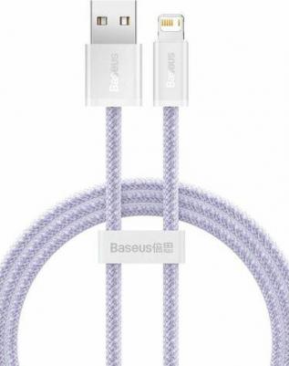 Data кабель USB 1м Iphone 2.4A, Fast charging data cable CALD040005, сиреневый – фото 1