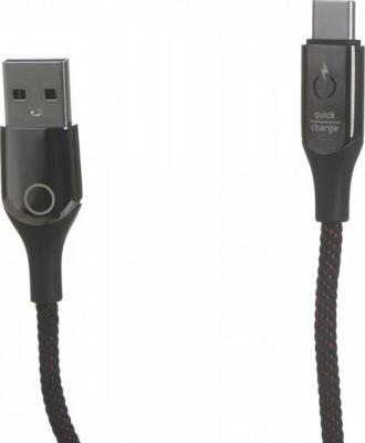 Кабель C-shaped Light Intelligent Type-C 1m Black/Black – фото 2