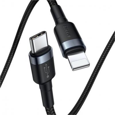 Кабель Cafule Cable USB Type-C - Lightning 1м Black/Grey – фото 5