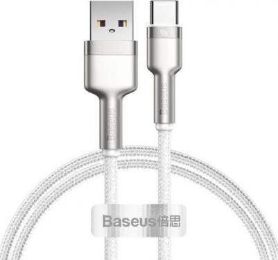 Кабель Cafule Cable USB - USB Type-C 5 A 1 м, цвет Зеленый/Серый