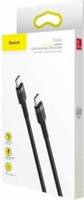 Кабель Cafule Series Type-C 1m Grey/Black/Black – фото 3