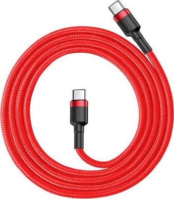 Кабель Cafule Type-C 1m Red/Black/Red – фото 2