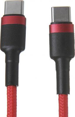 Кабель Cafule Type-C 2m Red/Black/Red – фото 1