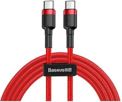 Кабель Cafule Type-C 2m Red/Black/Red – фото 2