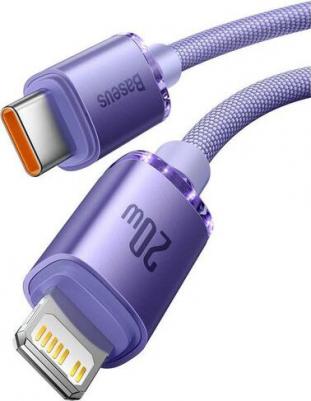 Кабель Crystal Shine CW-FXP Type-C - Lightning 20W 2м Фиолетовый CAJY000305 – фото 1