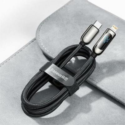 Кабель Display Fast Charging Data Cable Type-C to Lightning 20W 2m Black