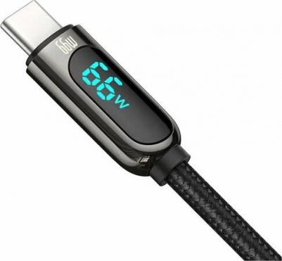 Кабель Display Fast Charging Data Cable USB to Type-C 66W 2m Black – фото 1