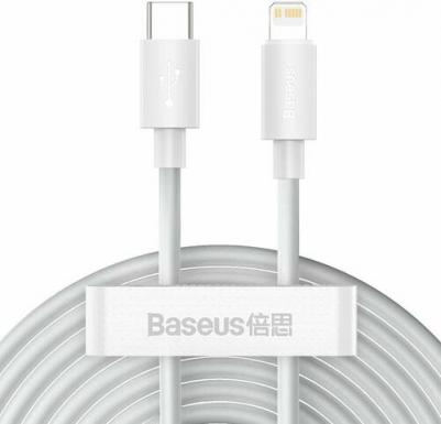 Кабель для быстрой зарядки телефона USB Type-C (m) - iPhone Lightning (m) 2 метра Superior Series Fast Charging PD 20W белый – фото 7