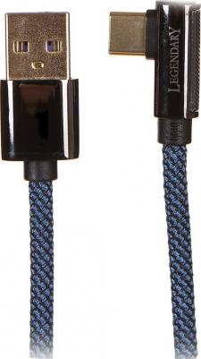 Кабель Legend Series Elbow USB - Type-C 66W 2m Blue CACS000503 – фото 1