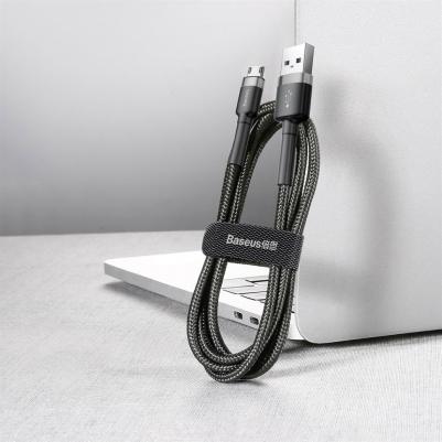 Кабель microUSB 0.5m Grey/Black/Black – фото 3