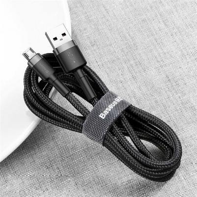 Кабель microUSB 0.5m Grey/Black/Black – фото 8