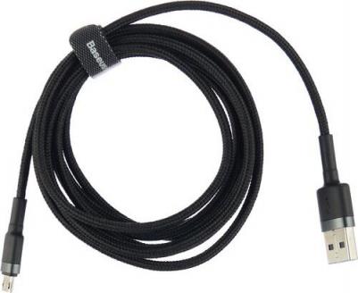 Кабель microUSB 2m Grey/Black/Black – фото 4