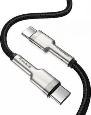 Кабель Mobileocean USB-C Cafule, Type-C - Type-C, 5A, 100W, 1 м, белый – фото 1