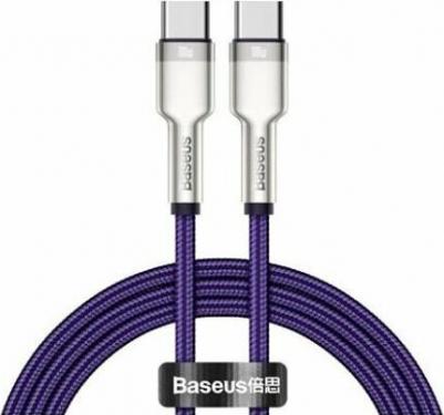 Кабель Mobileocean USB-C Cafule, Type-C - Type-C, 5A, 100W, 1 м, белый – фото 5