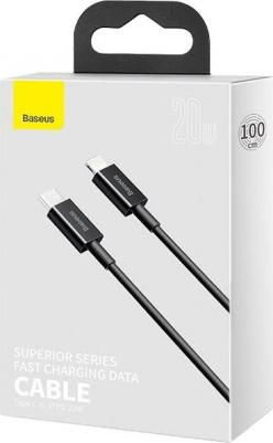 Кабель Superior Series Fast Charging Data Cable Type-C - Lightning 20W, 1m, черный – фото 5