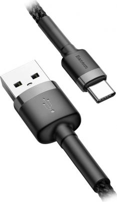 Кабель Type-C 2m Grey/Black/Black – фото 5