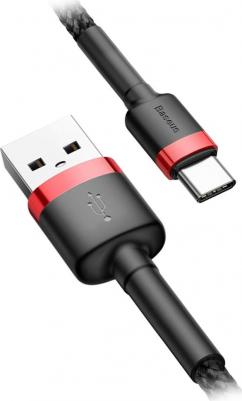 Кабель Type-C 2m Red/Black/Black – фото 3