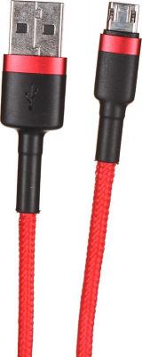 Кабель USB - micro USB 1м Cafule Cable 2.4A - Красный (CAMKLF-B09) – фото 5