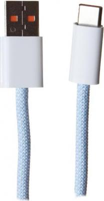 Кабель USB - Type-C 2 м голубой, синий – фото 1