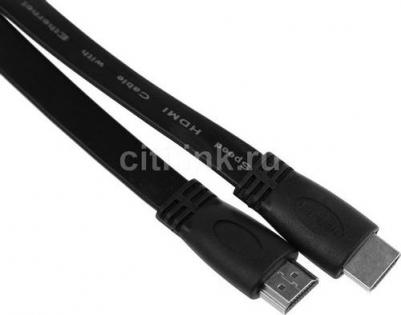 Кабель Flat HDMI (m)-HDMI (m), 1 м, черный (335136) – фото 2