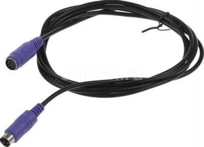 Кабель-удлинитель PS/2(M)-PS/2(F), 1.8 м, черный (576387) – фото 1