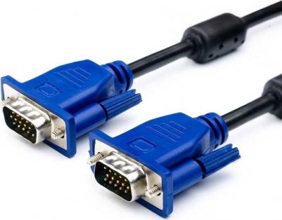 Expert Кабели HDMI DVI DP Кабель VGA 15M 15M, экранированный, феритовые кольца, черный, 1.8м BXP-VGA2-018