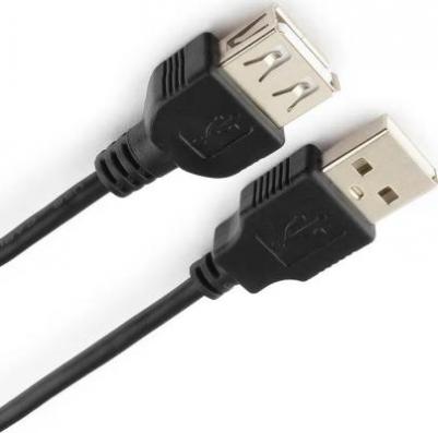 Кабель удлинительный USB 2.0 A-A, 1.8м, черный [BXP-CCP-USB2-AMAF-018] – фото 1