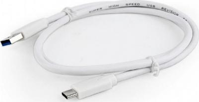 Кабель USB Type-C (m)-USB 3.0(Am), экранированный, 1м, белый – фото 4