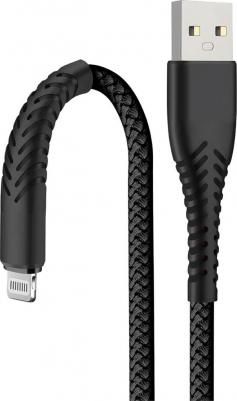 Кабель Fishbone USB/Lightning 3А 1м, черный (38507) – фото 1