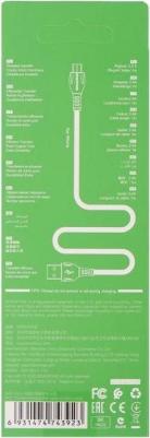 Кабель Bx51, Microusb - Usb, 2.4 А, 1 м, PVC оплётка, белый – фото 1