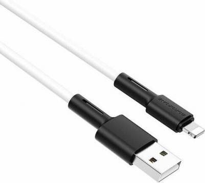 Кабель USB 2.0 A (m) - Lightning (m) 1м BX31 Silicone - Белый – фото 3