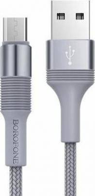 Кабель USB 2.0 A (m) - micro USB 2.0 B (m) 1м BX21 Outstanding - Metal Gray – фото 2