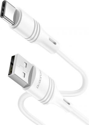 Кабель USB 2.0 A (m) - USB Type-C (m) 1м BX43 CoolJoy - Белый – фото 1