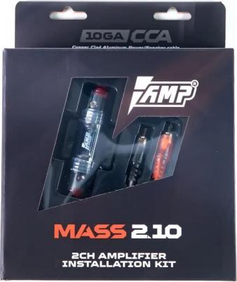 Комплект проводов MASS 2.10 CCA для 2-канального усилителя предназначен для подключения автомобильного усилителя и передачи звукового сигнала
