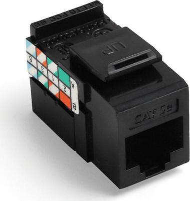 Модуль GigaMax информ. KeystoneRJ45 кат.5E UTP черн – фото 2