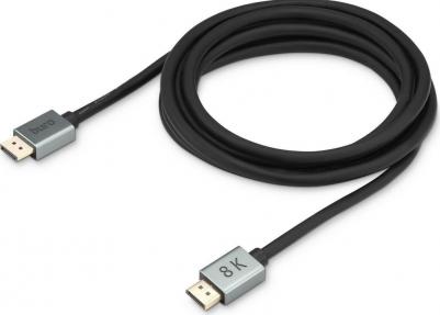 Кабель аудио-видео DisplayPort (m) - DisplayPort (m), ver 1.4, 3м, GOLD, черный [bhp-dpp-1.4-3g] – фото 6