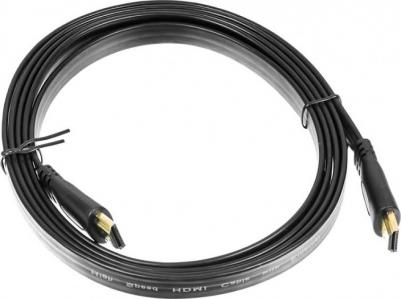 Кабель аудио-видео Flat HDMI (m)-HDMI (m) 2м черный (BHP HDMI 2) – фото 1