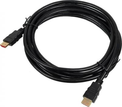 Кабель аудио-видео HDMI (m)-HDMI (m) 3м контакты позолото черный – фото 1