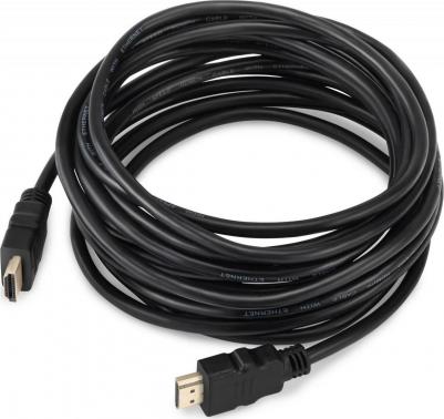 Кабель аудио-видео HDMI (m)-HDMI (m) 5м контакты позолото черный – фото 3