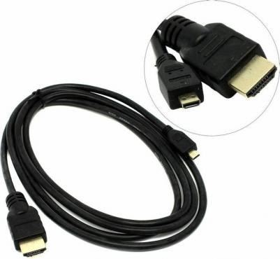 Кабель аудио-видео HDMI (m)-Micro HDMI (m) 1,8м черный